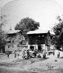 Afghanische Händler in Indien, um 1860er